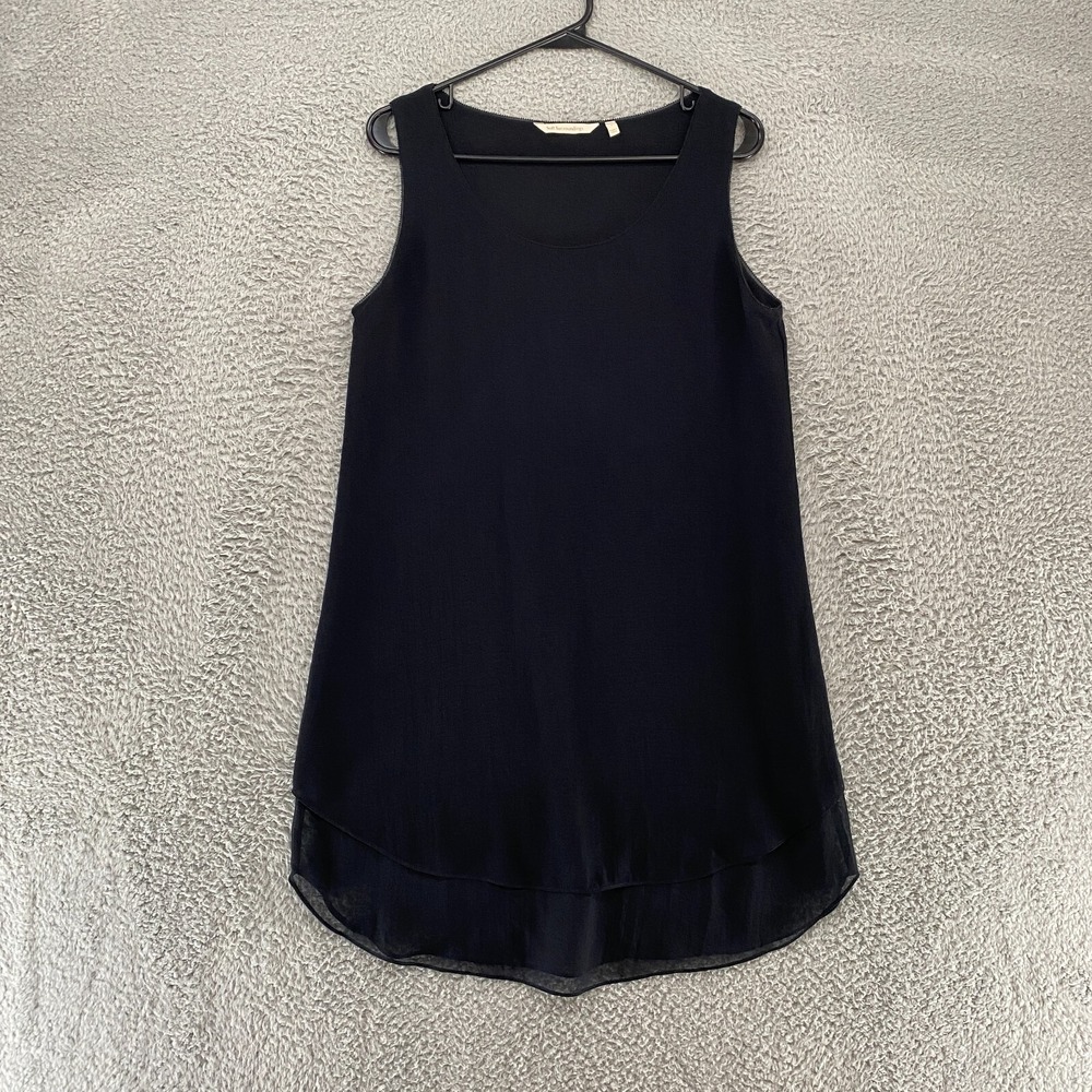 Sundance Tank Slip Dress Womens Small Layered Black Capsule Lagenlook Minimalist